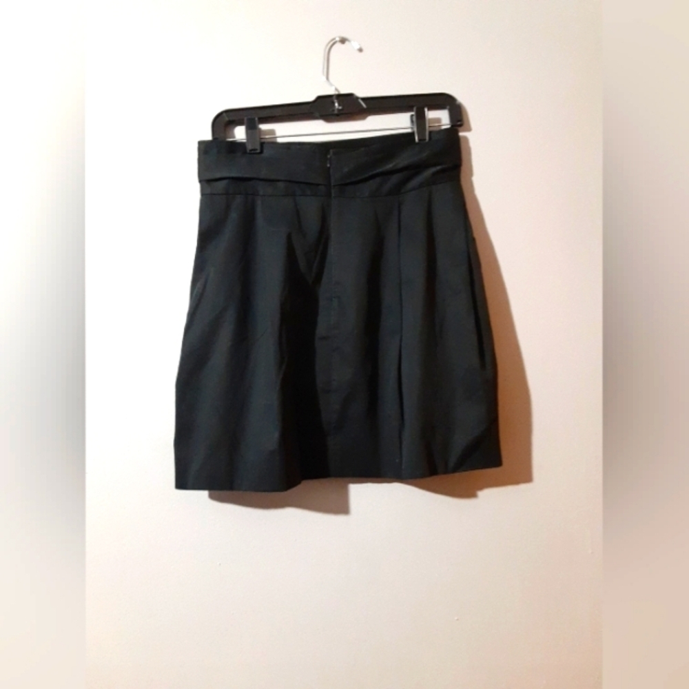 BCBGMaxAzria Black Bubble Mini Skirt Size 06 Zip Back Party Evening - Picture 3 of 6